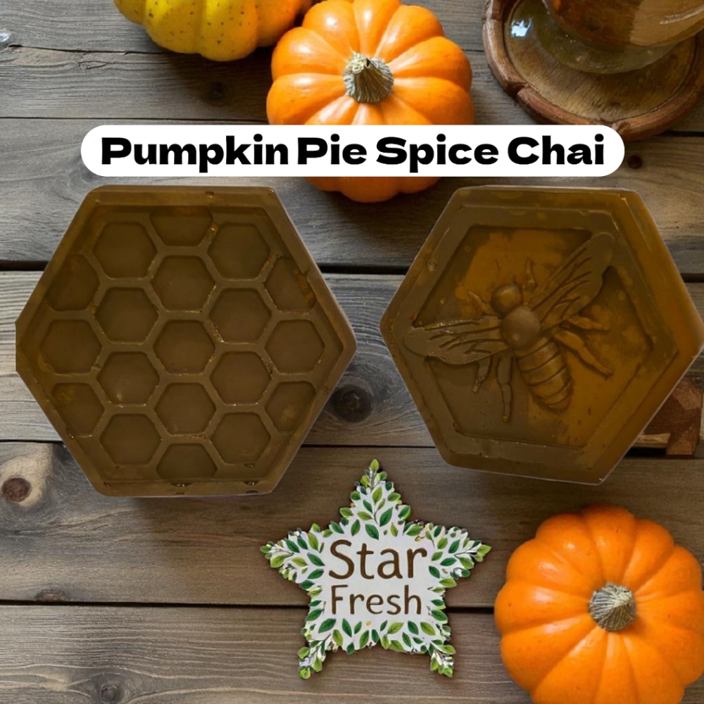 (2) HandCrafted Vegan/Glycerin Pumpkin Pie Spice Chai Soap